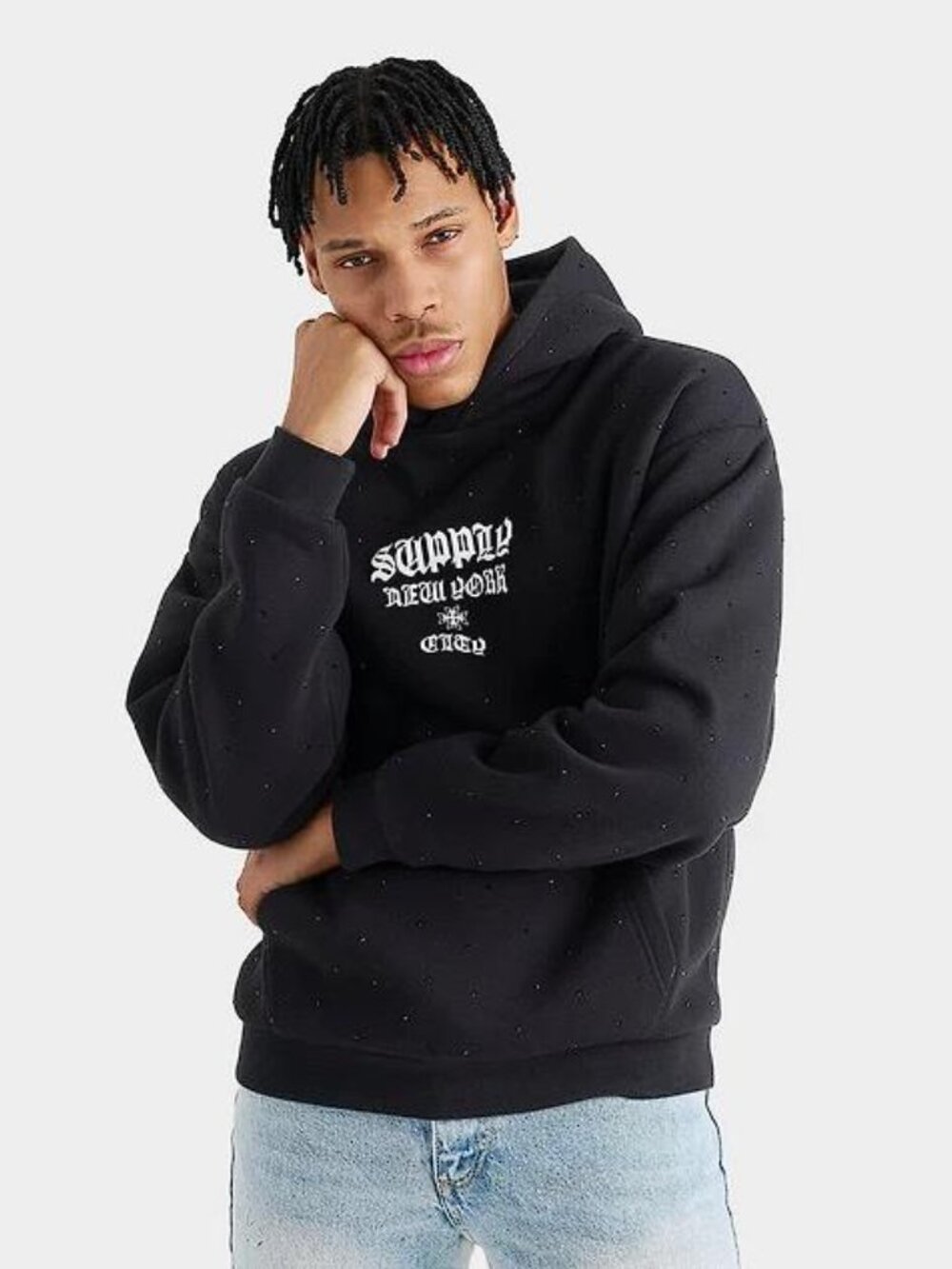SUPPLY & DEMAND Men's Sparked Hoodie Size M in Black